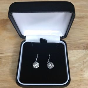 Sterling Pave Crystal Earrings